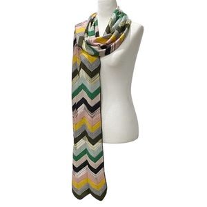 MISSONI COUTURE Zig Zag Pattern Scarf